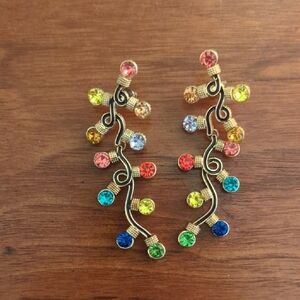 Colorful Crystal Vine Earrings